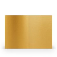 Paperado-5er Pack Karten DIN A6 hd-pl, Gold