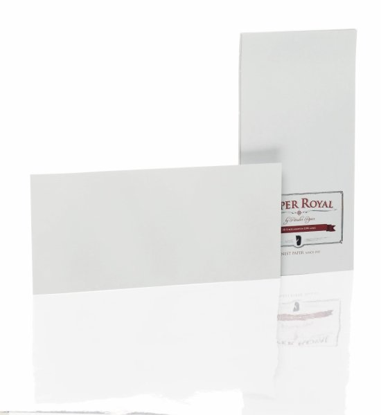 Paper Royal-Kartenpack 20/DL-Einzelkarten, grau gerippt