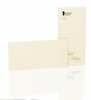 Edel Satin- Kartenpack 20/DL, ivory glatt