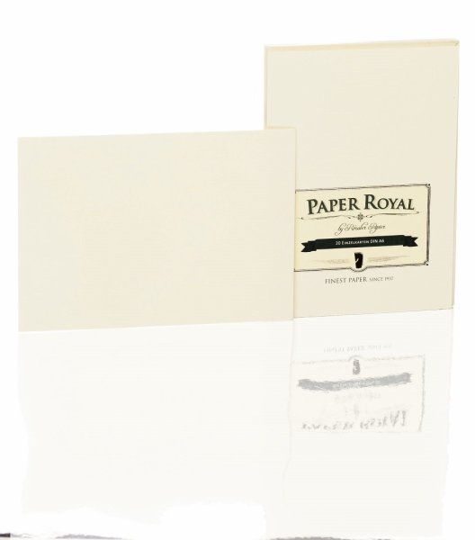 Paper Royal-Kartenpack 20/A6-Einzelkarten, cham.gerippt