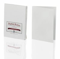 Paper Royal-Kartenpack 20/A6 Karten hd , grau gerippt