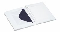 Paper Royal-Kartenmappe 8/8 DIN A6 hd/C6, weiß gerippt