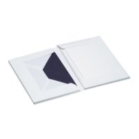 Paper Royal-Kartenmappe 8/8 DIN A6 hd/C6, weiß gerippt