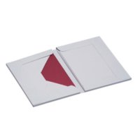 Paper Royal-Kartenmappe 8/8 DIN A6 hd/C6, grau gerippt