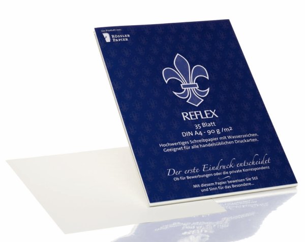 Reflex - Korrespondenzpapier DIN A4, 35 Blatt, 90 g/m²