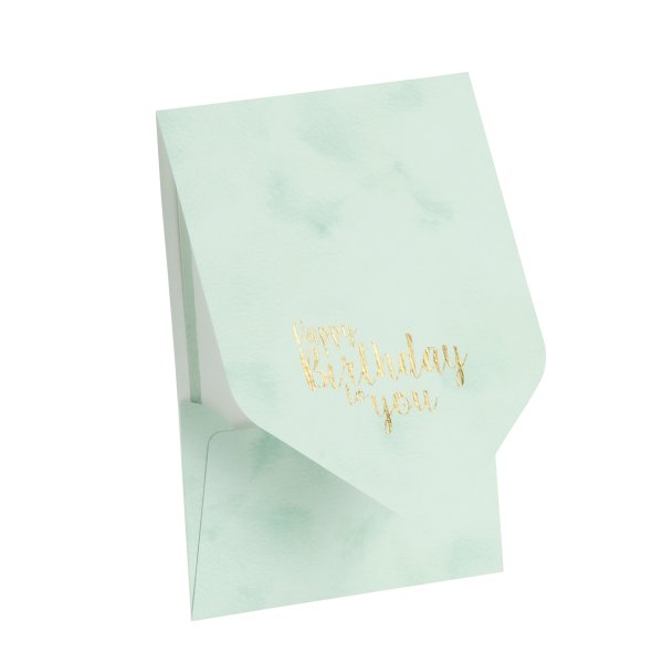 Kartenset-1/1/1 B6 - Pocketkarte "Happy Birthday to you"