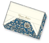 Kartenpackung 10/10 blaue Blumen 11,5 x 17 cm